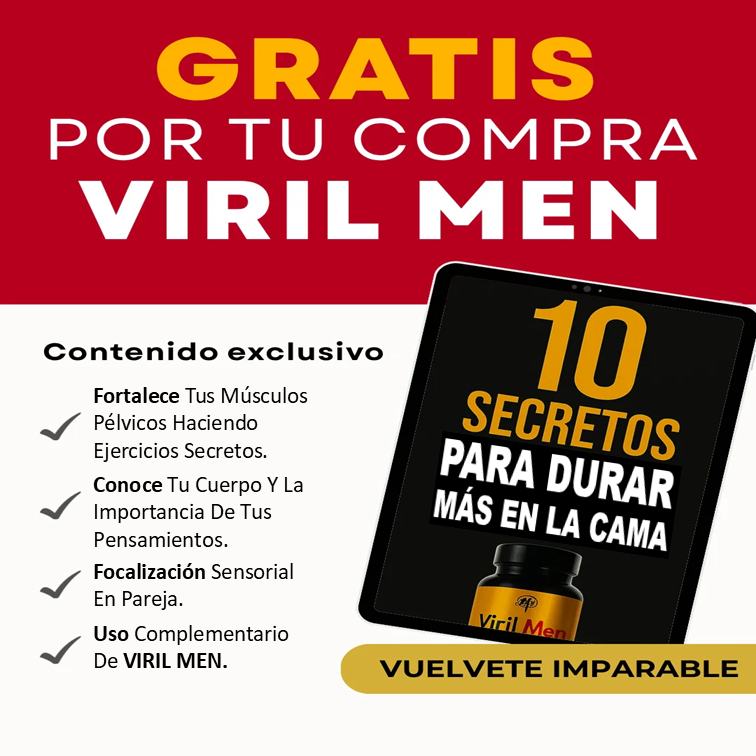 🌟 Viril Men – Fórmula Natural Para Un Hombre Potente e Imparable 💪🔥