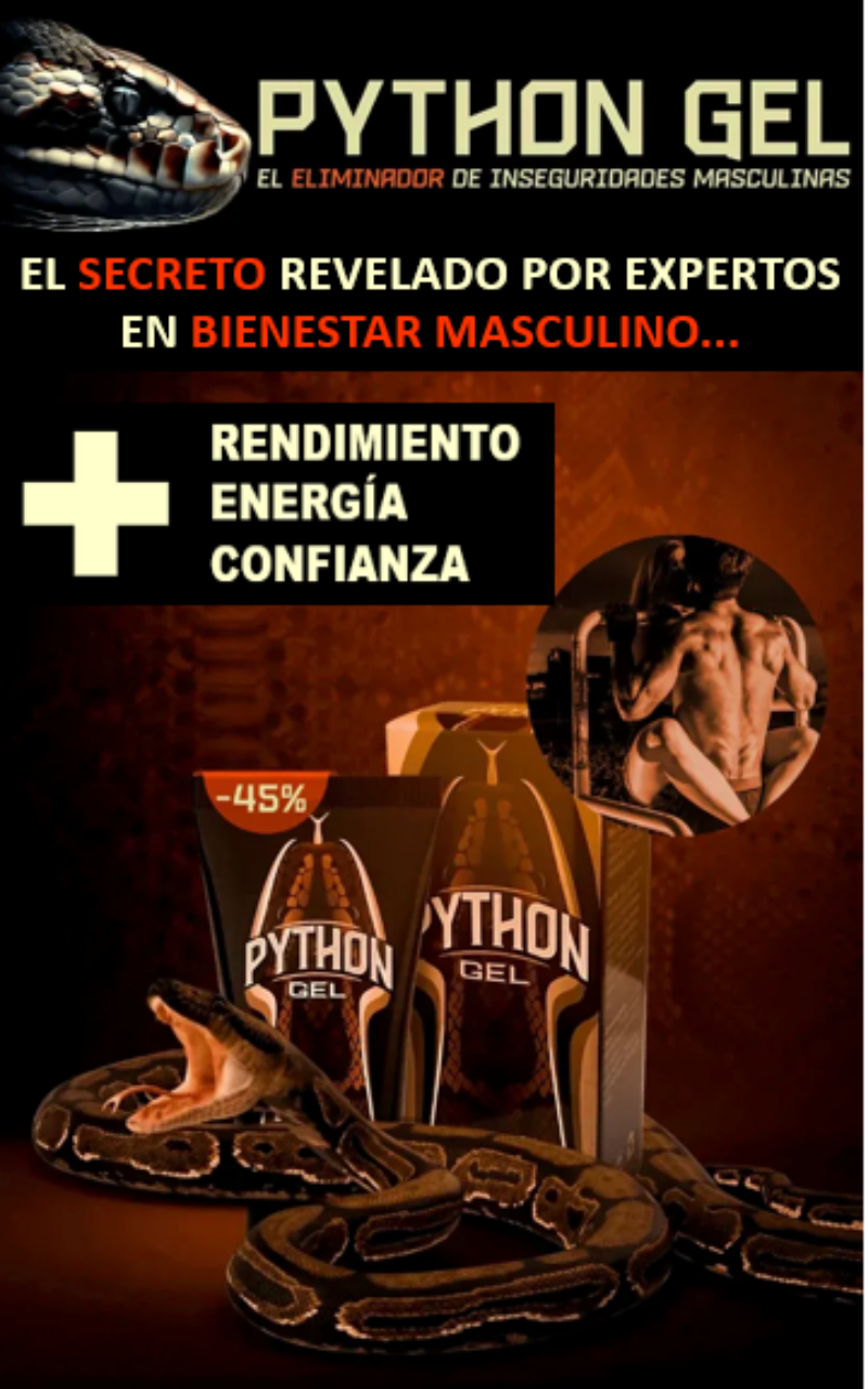 💪🏻 Python Gel Engrosamiento y Potenciador de Miembro🔥 (ORIGINAL)