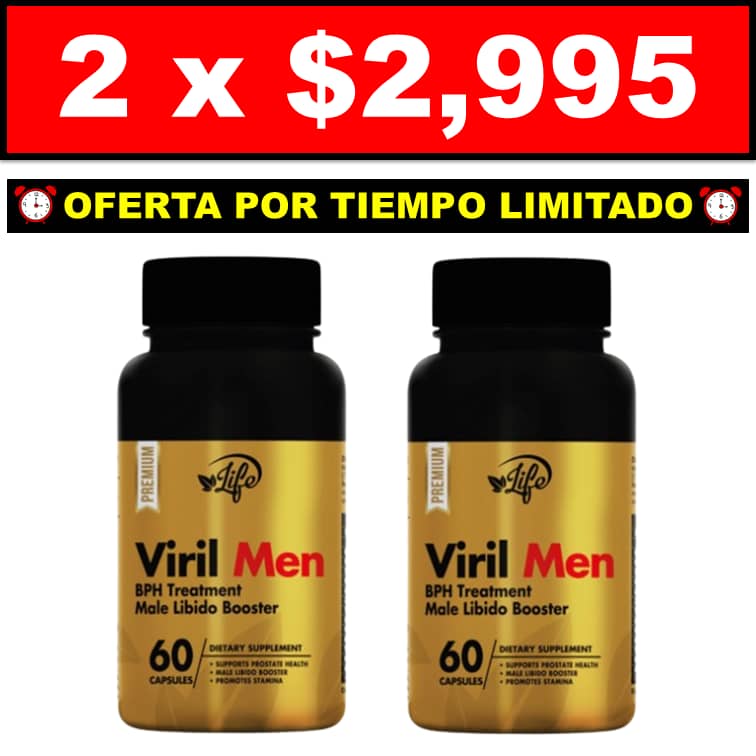 🌟 Viril Men – Fórmula Natural Para Un Hombre Potente e Imparable 💪🔥