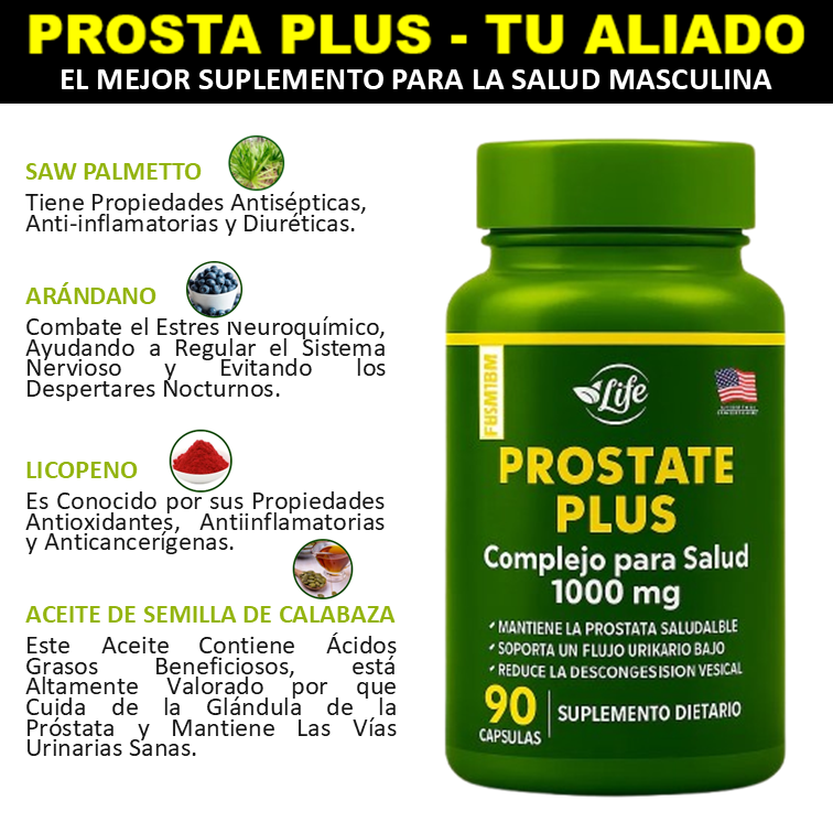 🌟 Prosta Plus - La Solución Natural Para La Salud Y El Bienestar Masculino.