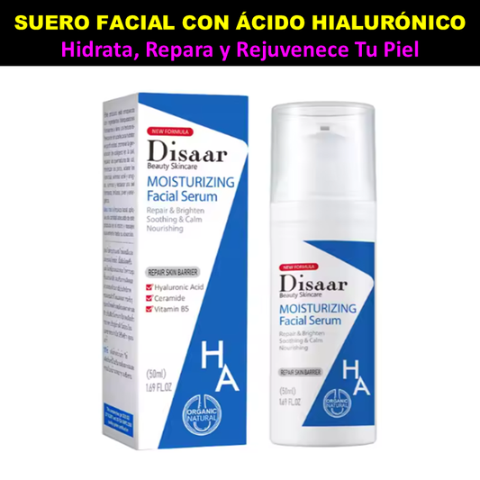 Suero Facial De Ácido Hialurónico Hidratante y Humectante De Disaar 50 ML
