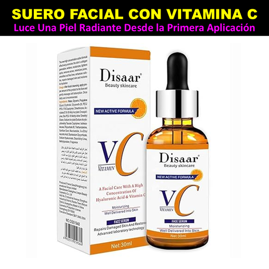 Suero Facial con Vitamina C | Hidrata, Repara, Ilumina y Suaviza la Piel