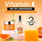 Combo Ritual Facial 360° |  Set de Cuidado Facial 3 en 1 Con Vitamina C + GRATIS Toalla Facial Compresa – Fría y Caliente